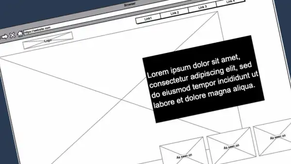 Website Wireframe Example